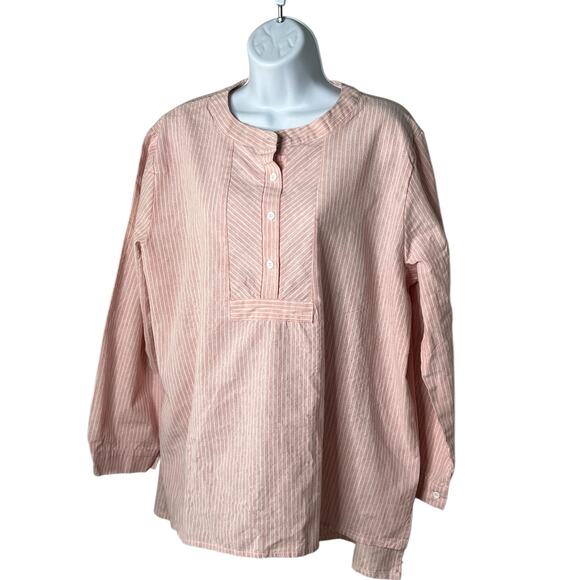 Misslook Pink White Boyfriend Tunic High Low‎ Shirt 3XL - Picture 2 of 7